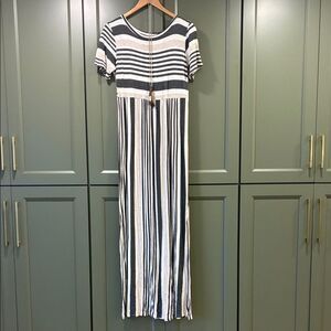 Feathers Brown and Gray Textured Fabric Dress